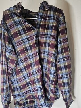 Ralph Lauren Mens Large Multicolor Classic Fit Button Up Long Sleeve Plaid Shirt
